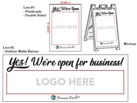 sandwich board sign photos