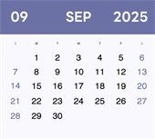 September 2025 calendar