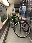 Bike on Train car