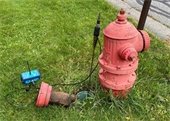 hydrant with leak detection devices 