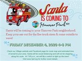 Santa Coming to Hanover Park graphic