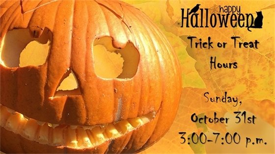 Halloween Trick or Treat Hours