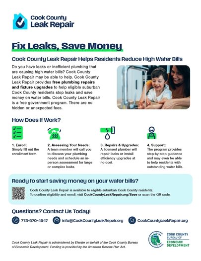 Cook County Leak Repair - Informational Flyer