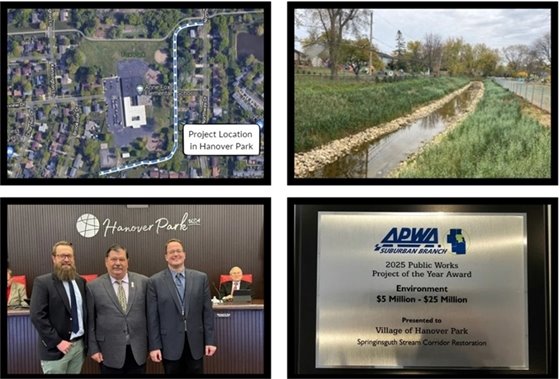 APWA Project of the Year - Project location map and example photos