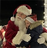 Santa and child