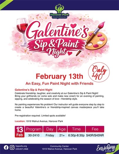 Galentines Day Sip & paint