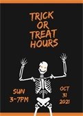 Halloween Trick or Treat Hours
