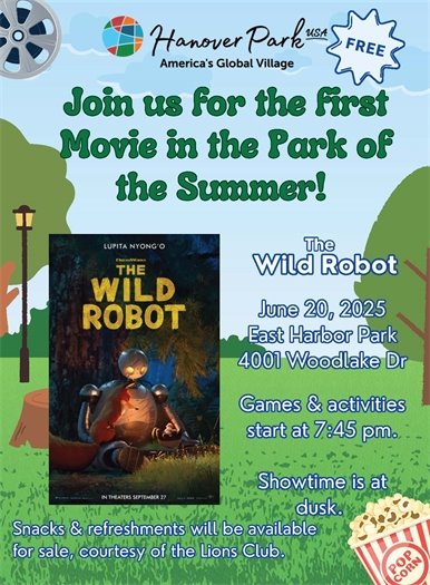 Wild Robot - Movie in the Park June 20