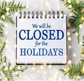 Closed for the Holidays 