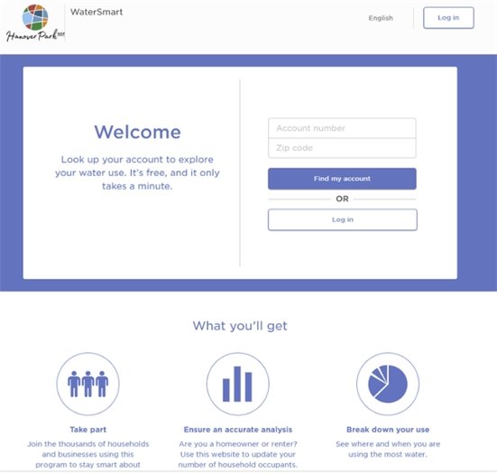 WaterSmart Home Screen