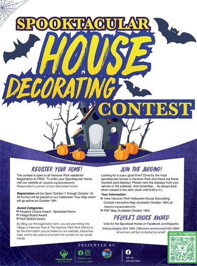 Halloween House Decorating Contest Flyer