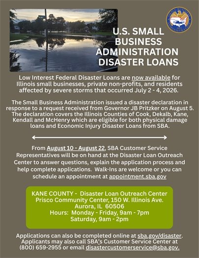 SBA Disaster Loans now Avialable 