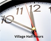 Village Hall Hours photo of clock