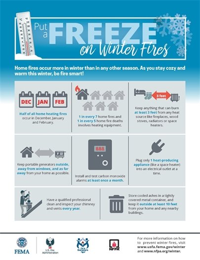 Put a Freeze on Fires Infographic