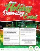 holiday decorating contest flyer