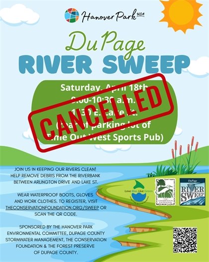 DuPage River Sweep Event Cancelled