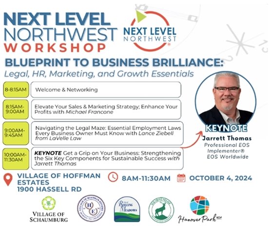 NLNW Workshop-Blueprint to Business Brilliance:  Legal, HR, Marketing, and Growth Essentials. Join in this free workshop to learn how NLNW can help you propel your business with free business coaching.