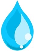 Water droplet graphic