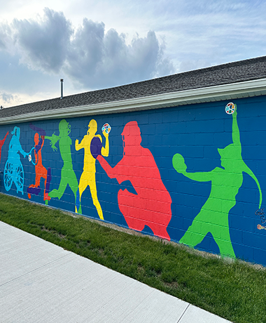 RESIZED mural at sports complex