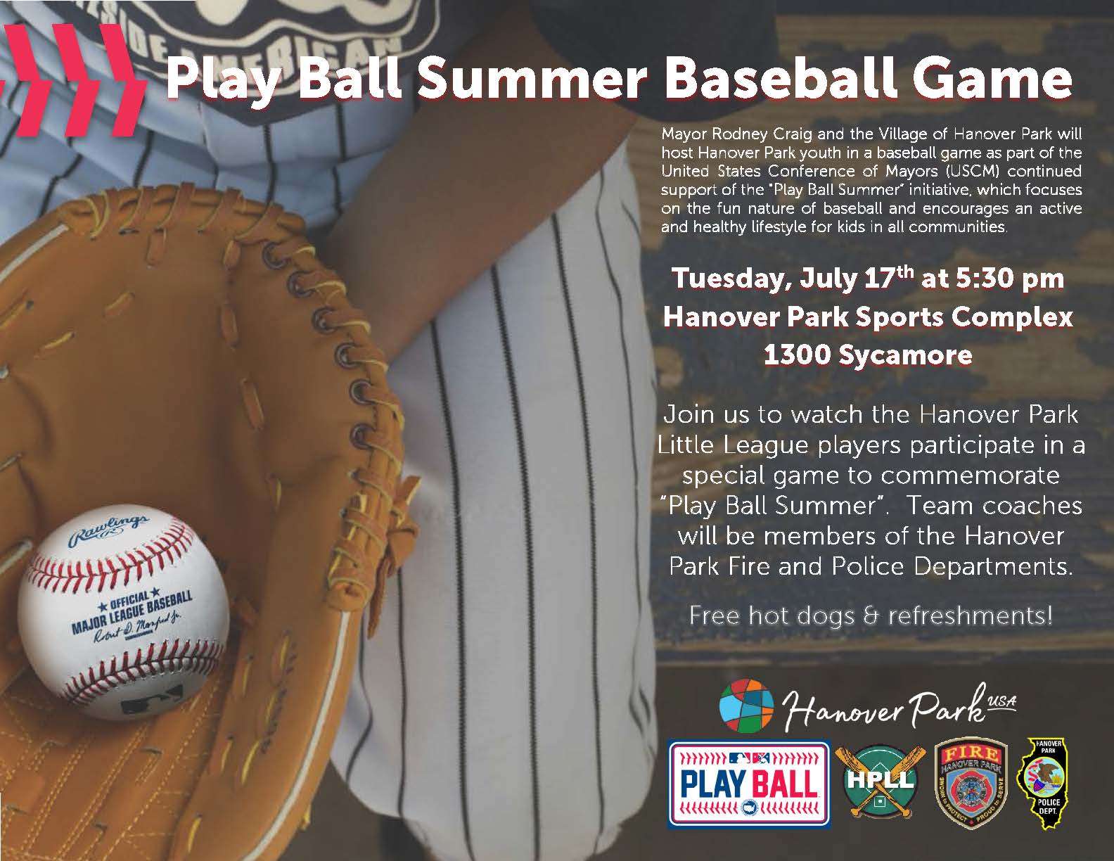 Play Ball Summer Game 2018 Flyer