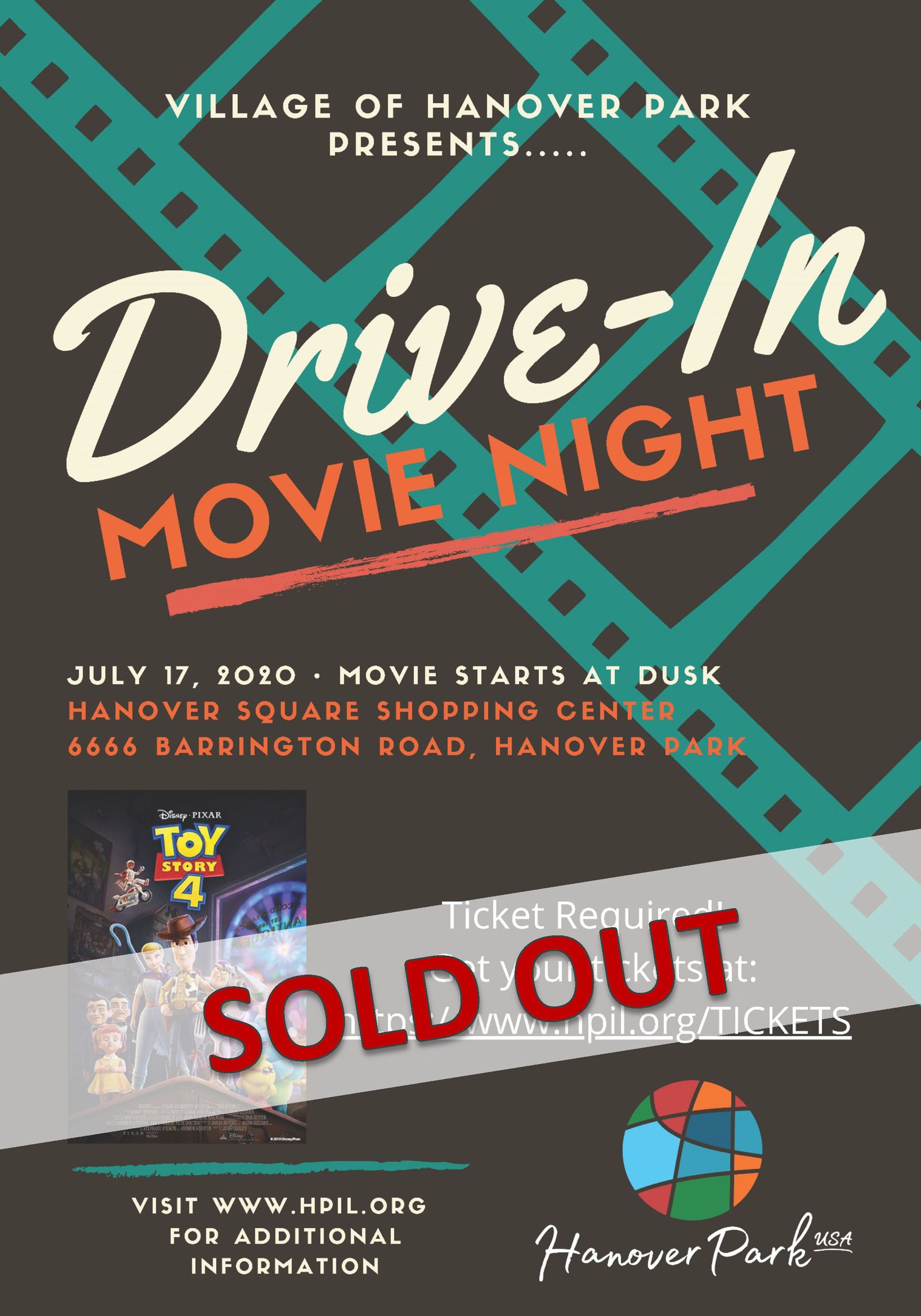 Drive In Movie - Sold Out Flyer