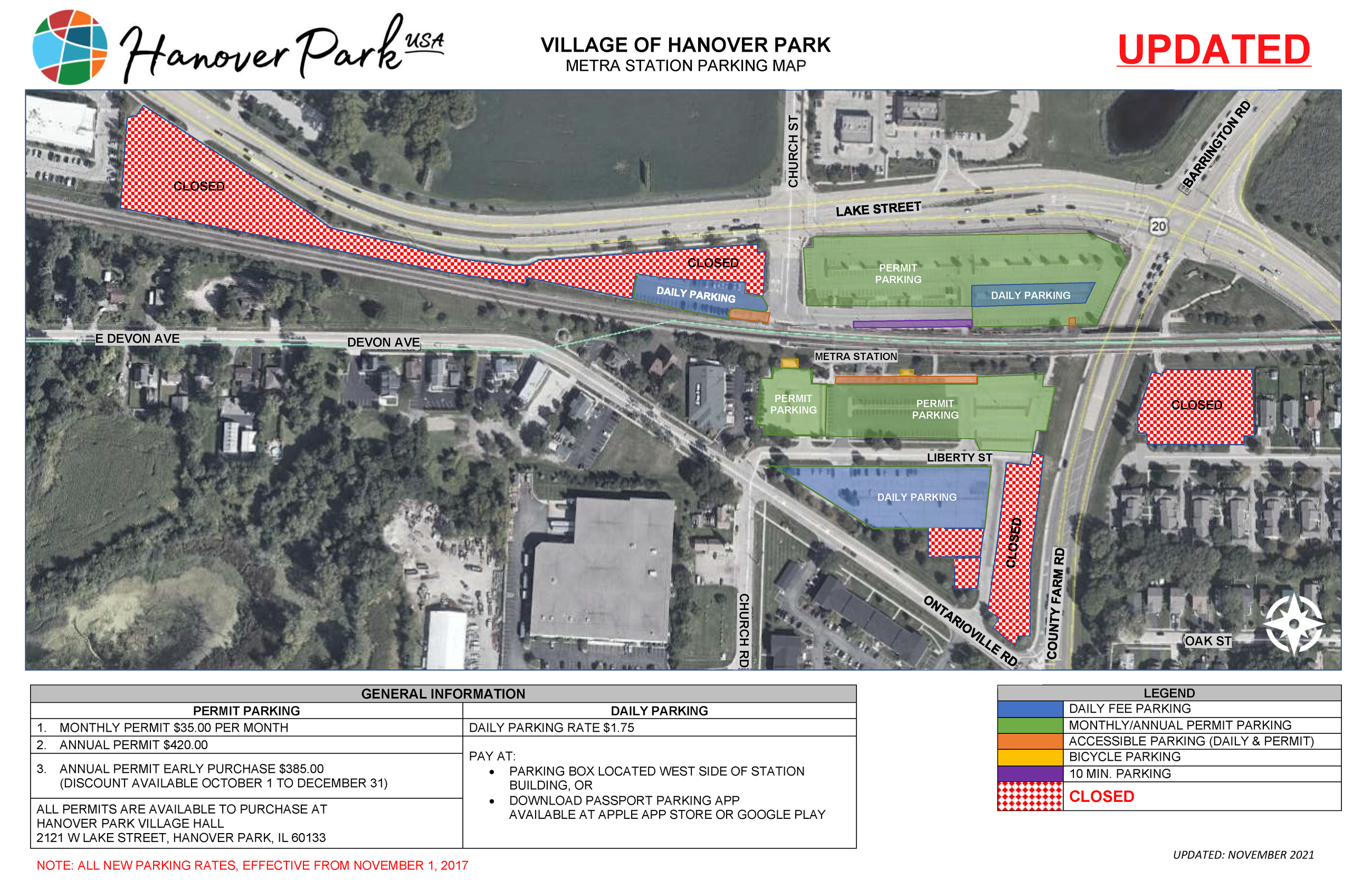 Metra Station Parking Map_Winter Maintenance 2021-2022_Revised