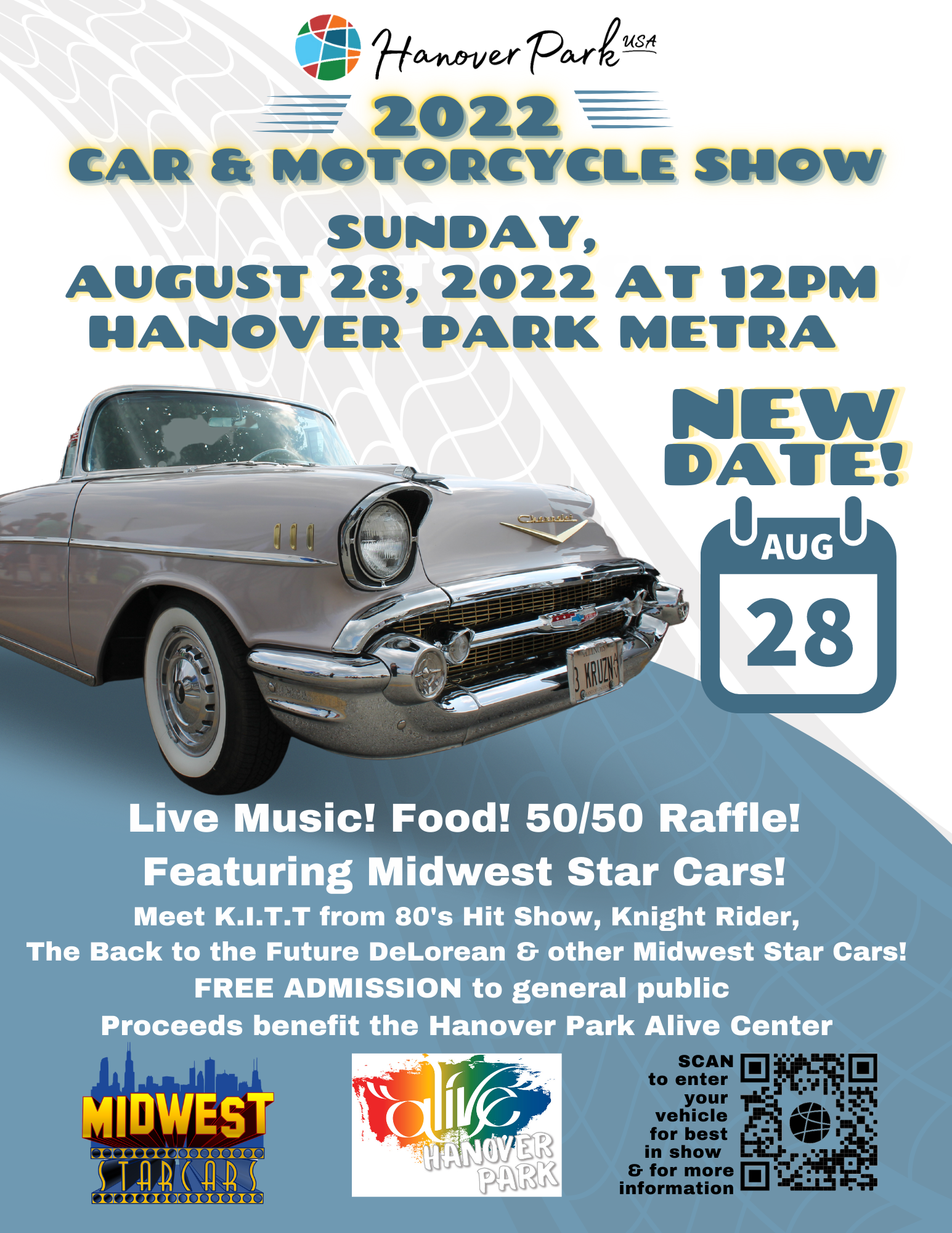 Car Show Rain Date Flyer 2022