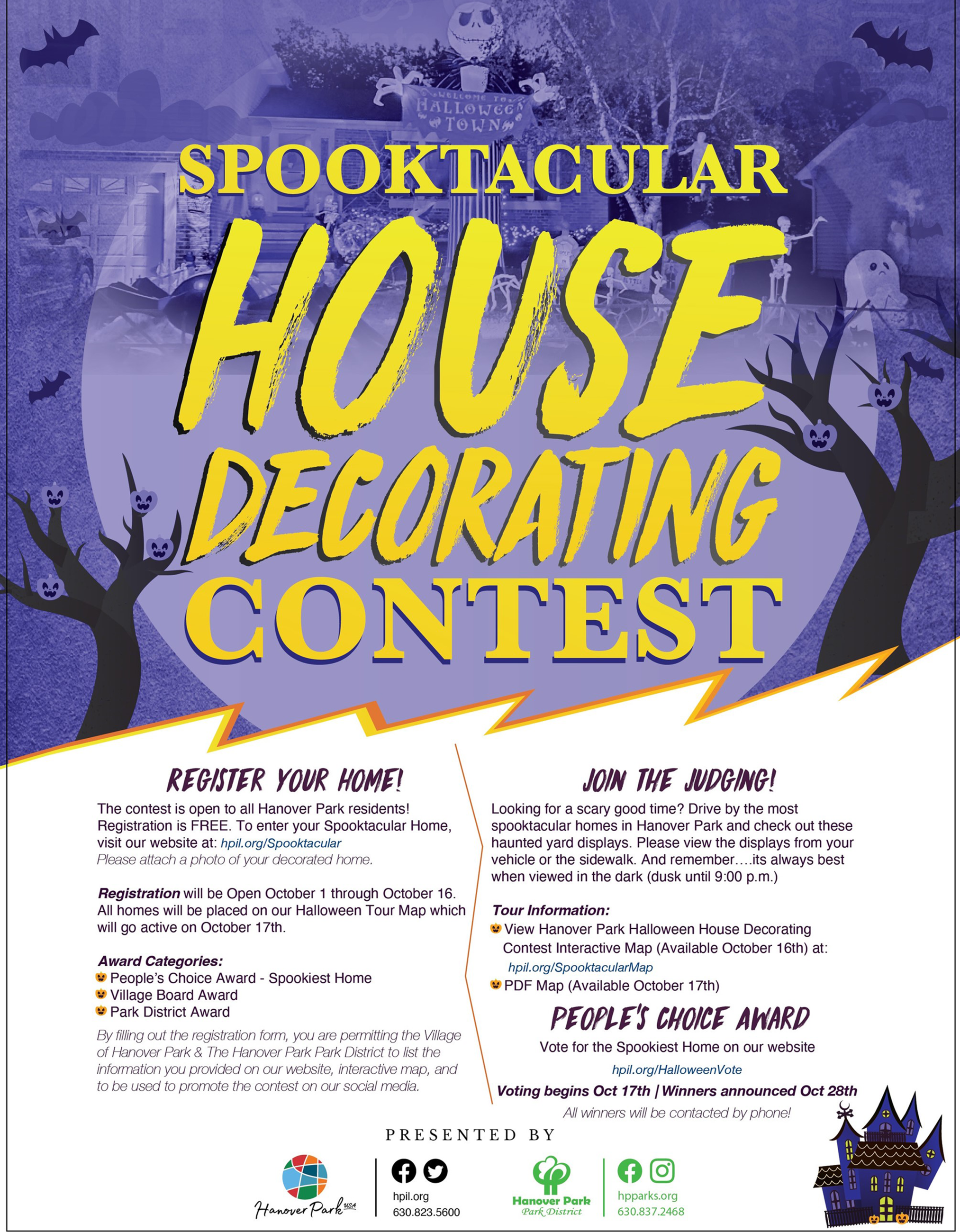 spooktacular house decorating contest updated